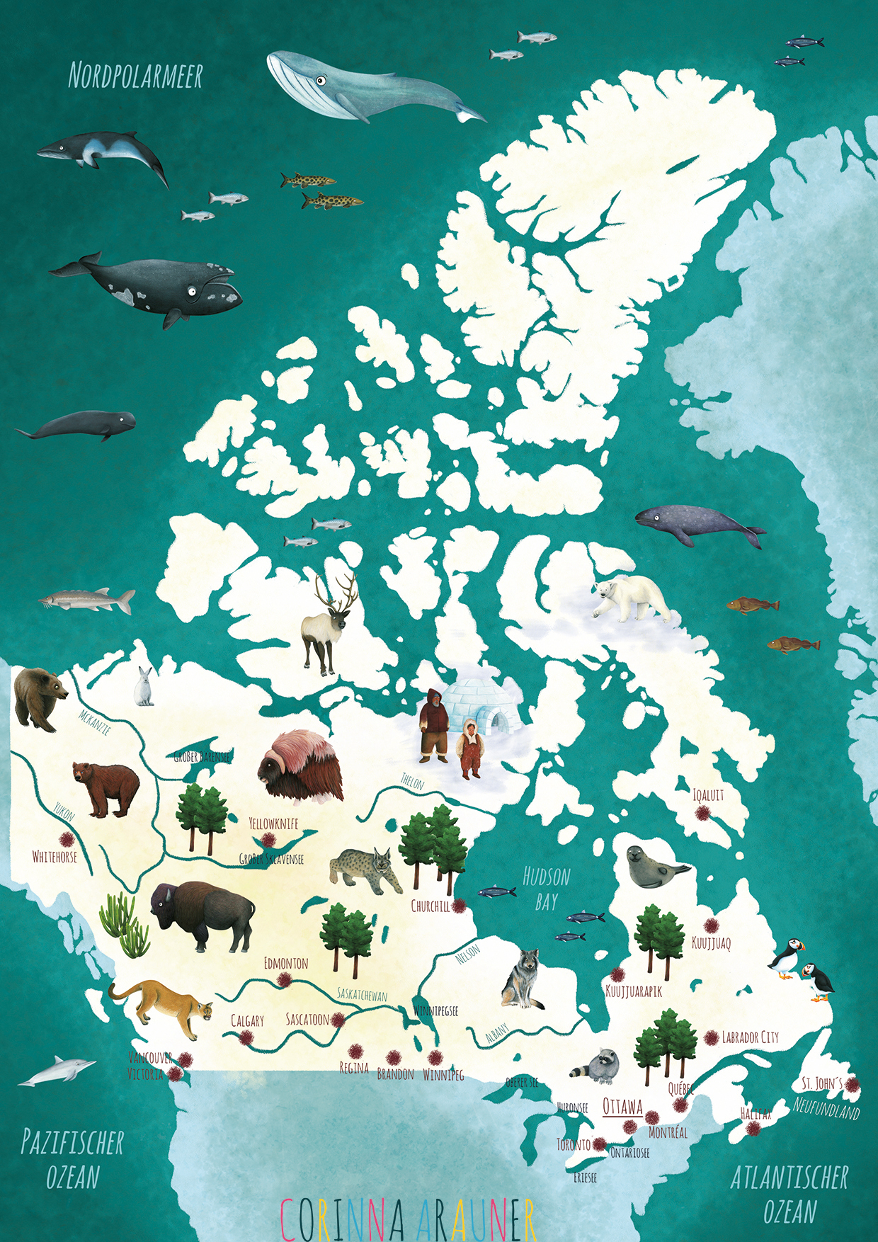 Kanada Landkarte